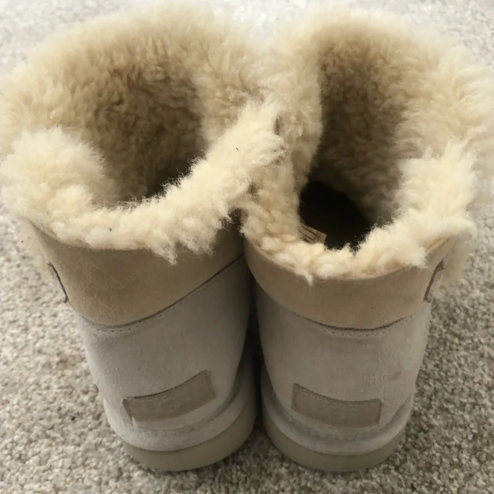 UGG Classic Short Cream Shearling Booties